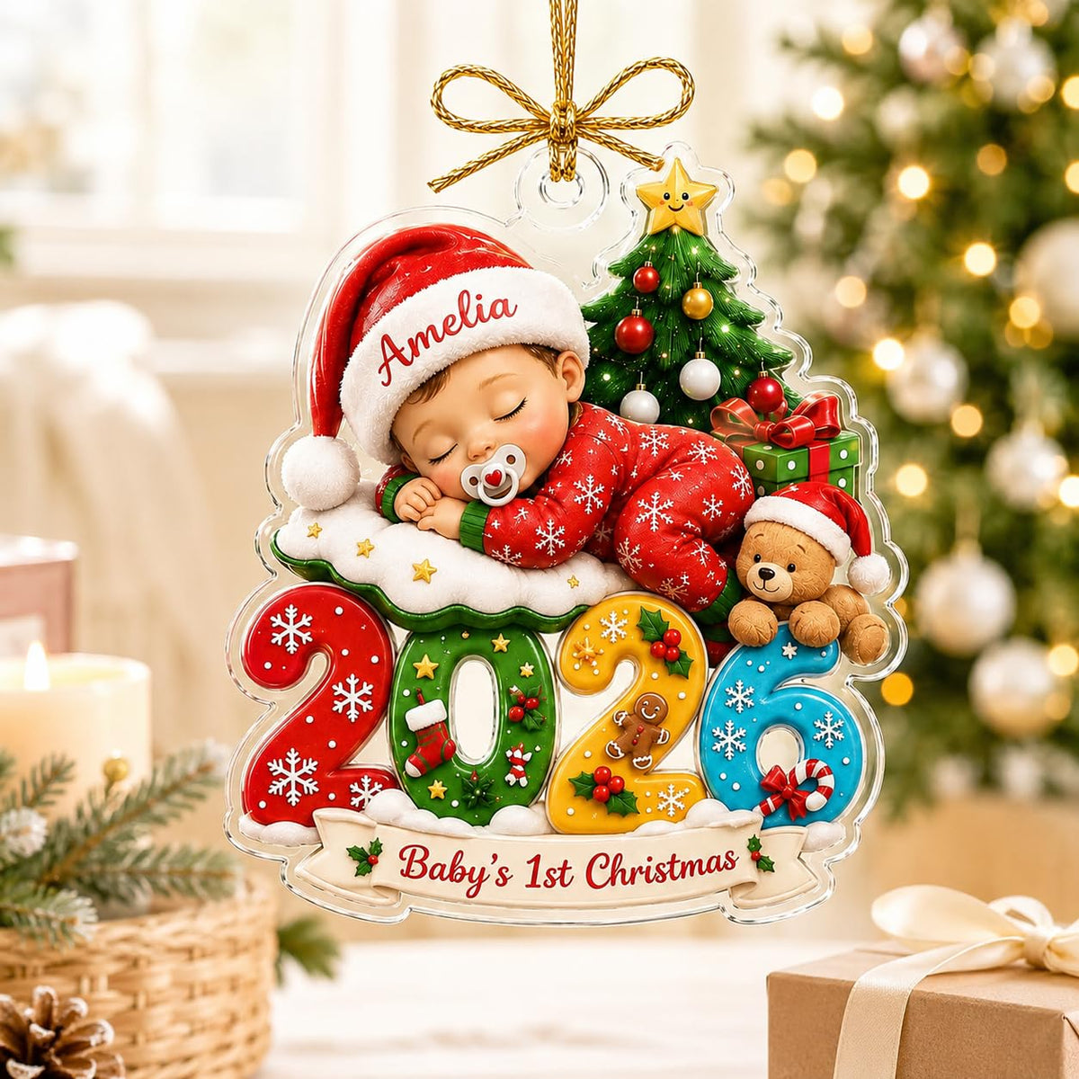 Baby First Christmas Ornament 2026 I420