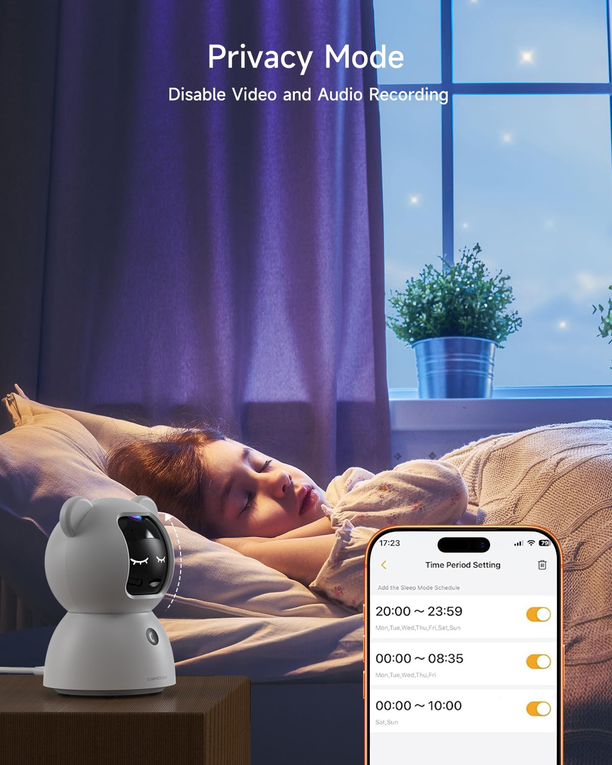 2 Pack 2.5K Indoor Security Cameras with Pan Tilt Night Vision 2-Way Audio Y892