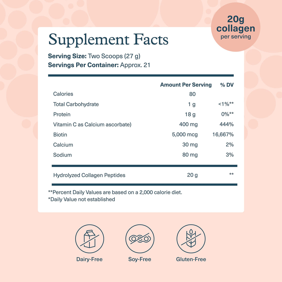 Collagen Powder, Chocolate, 20 oz V13196