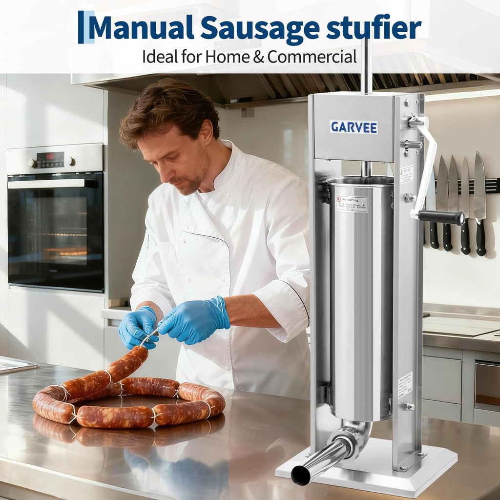 7L Stainless Steel Manual Sausage Stuffer I1140