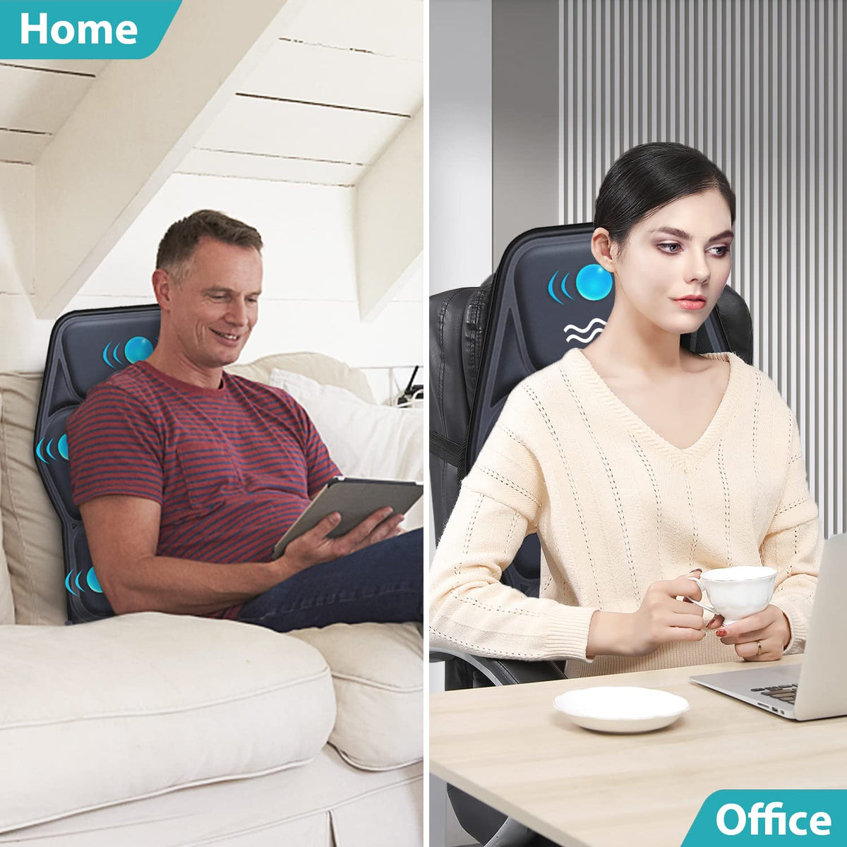 Heated Massage Seat Cushion Pad L379
