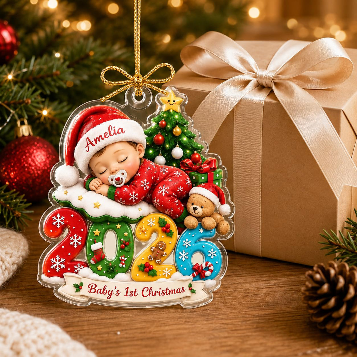 Baby First Christmas Ornament 2026 I420