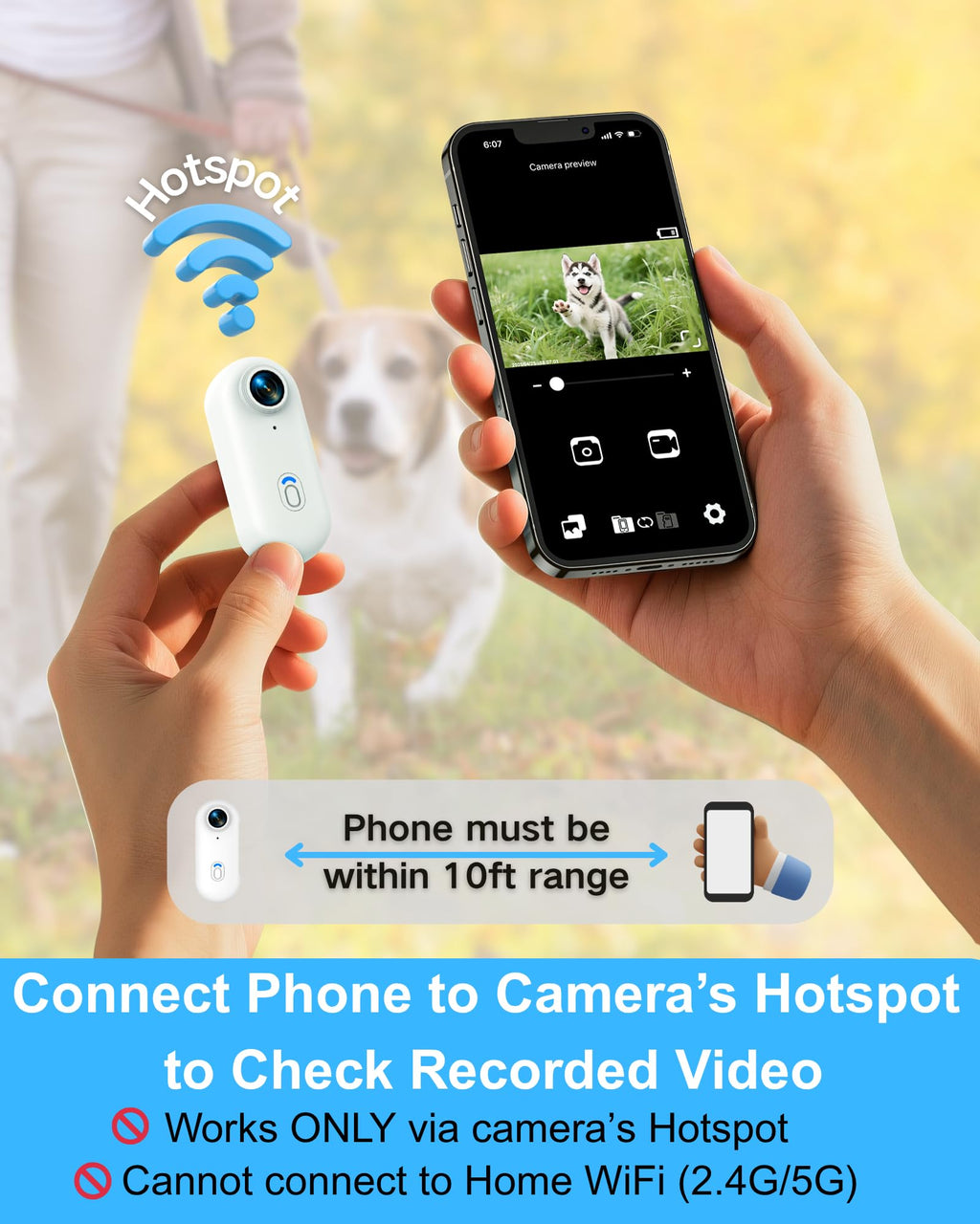 Cat Camera Collar with Phone App U354