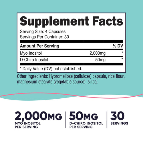 120 Capsules GMO-Free Inositol M395976