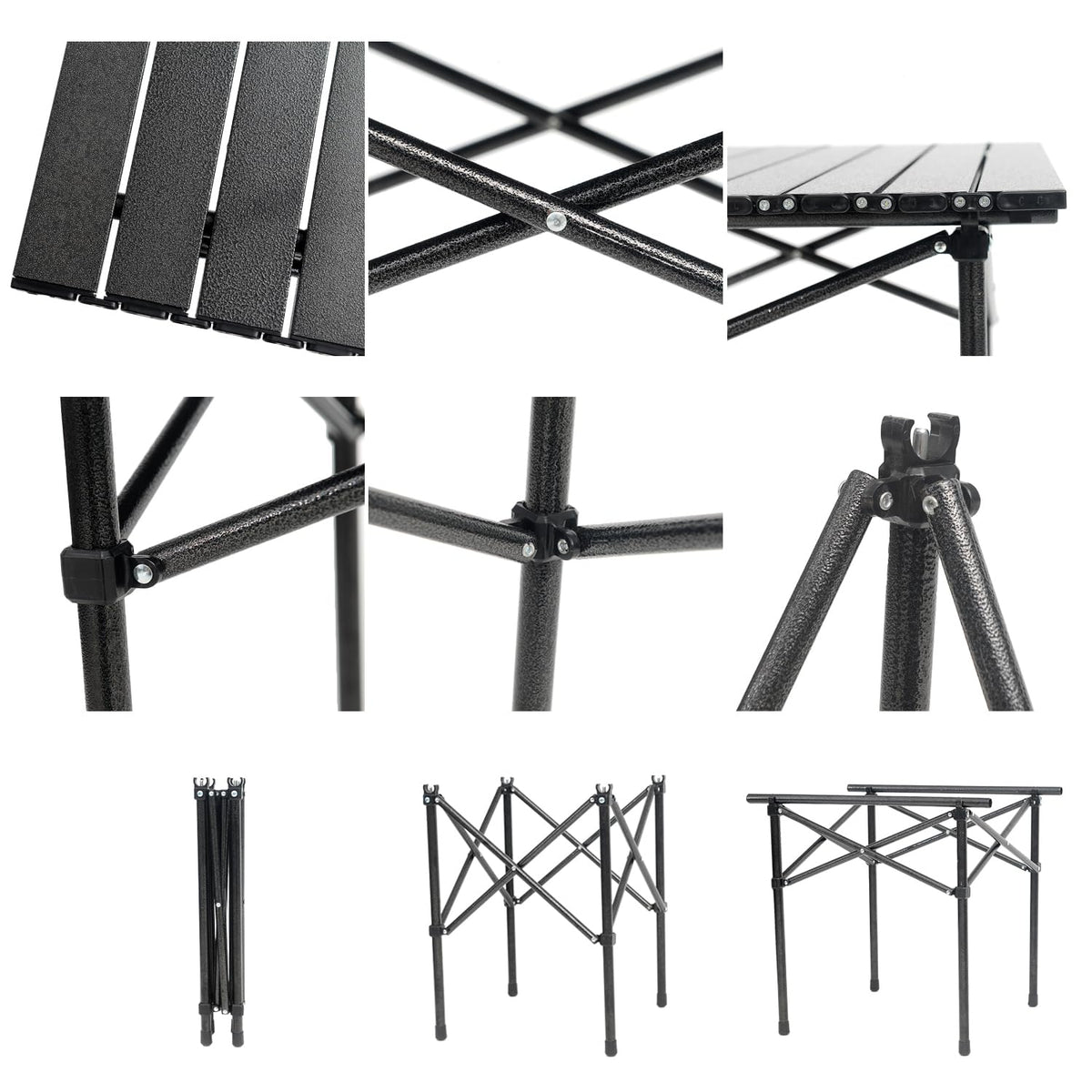 Portable Aluminum Folding Camping Table with Carry Bag C727694