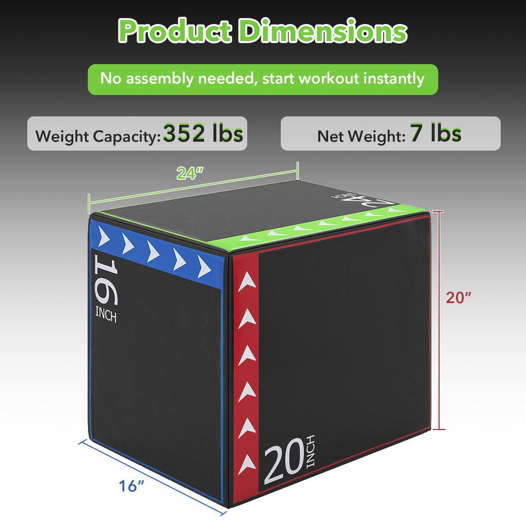 Plyometric Jump Box 3-in-1 E2353