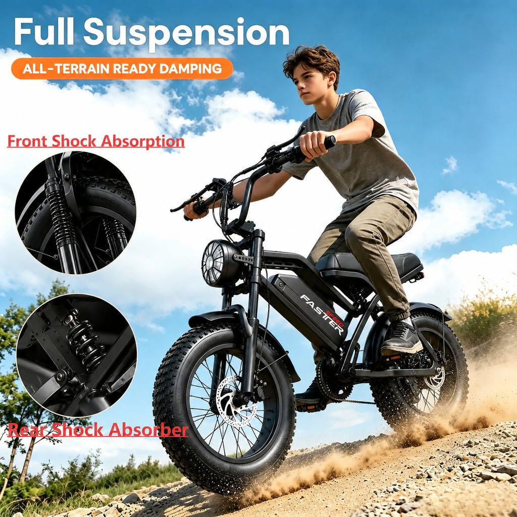 1000W 48V 16Ah Fat Tire Electric Bike O440