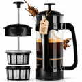 Black 17oz French Press Coffee Maker F4718
