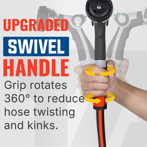 100ft Garden Hose 5/8in I.D. with Swivel Brass Handle Z896
