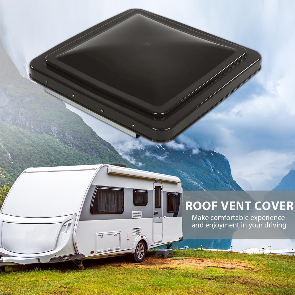 14" x 14" RV Roof Vent Cover Replacement Lid Smoke 2 PCS C22812