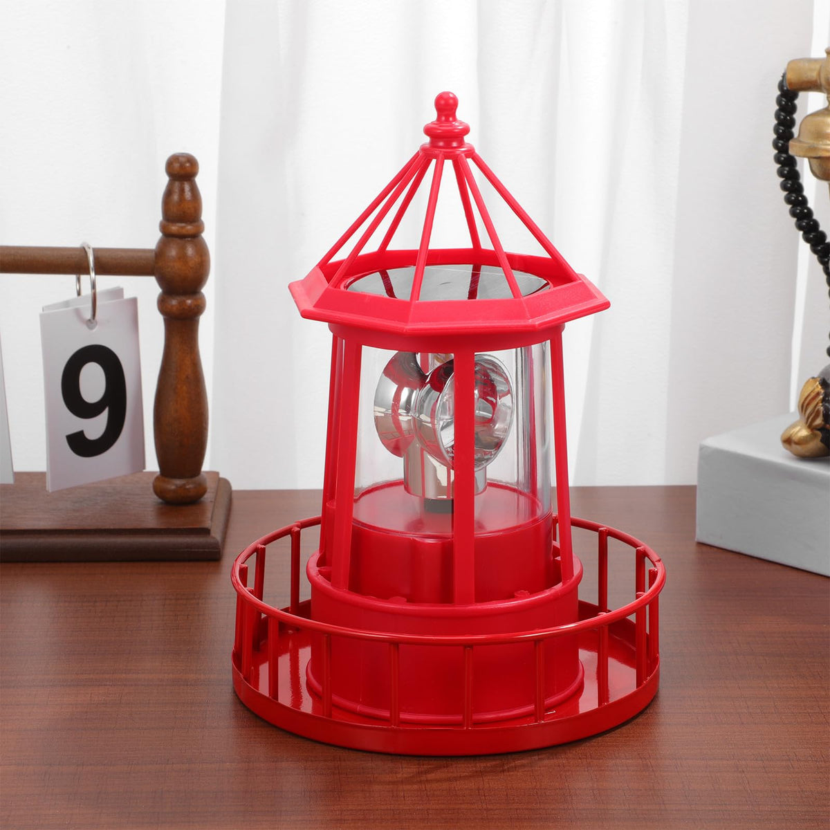 Solar Powered Lighthouse Statue Light N187