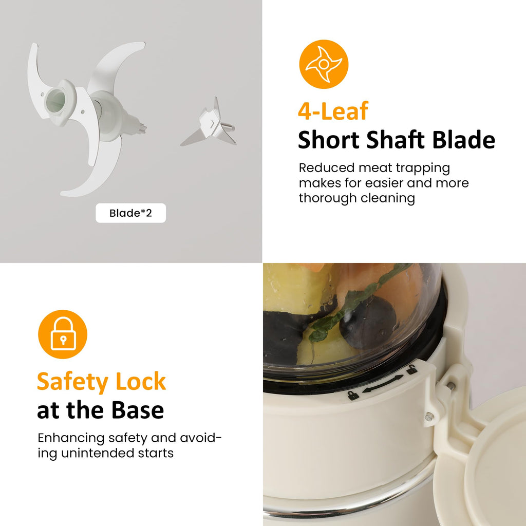 4-in-1 Electric Food Chopper & Small Food Processor B303957