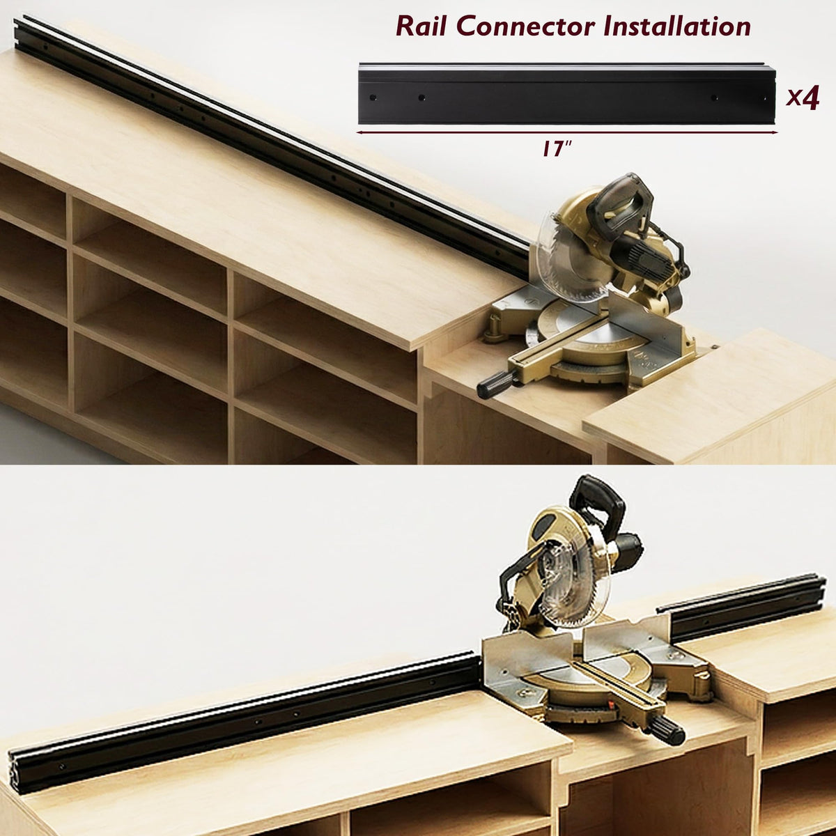 Miter Saw Fence System with Flip Stop M76390