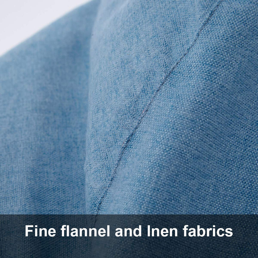 Linen Fabric Bean Bag Chair Cover 90x110cm J13395