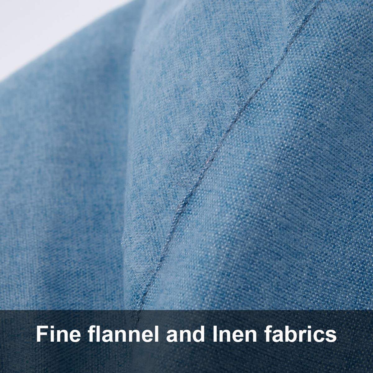 Linen Fabric Bean Bag Chair Cover 90x110cm J13395