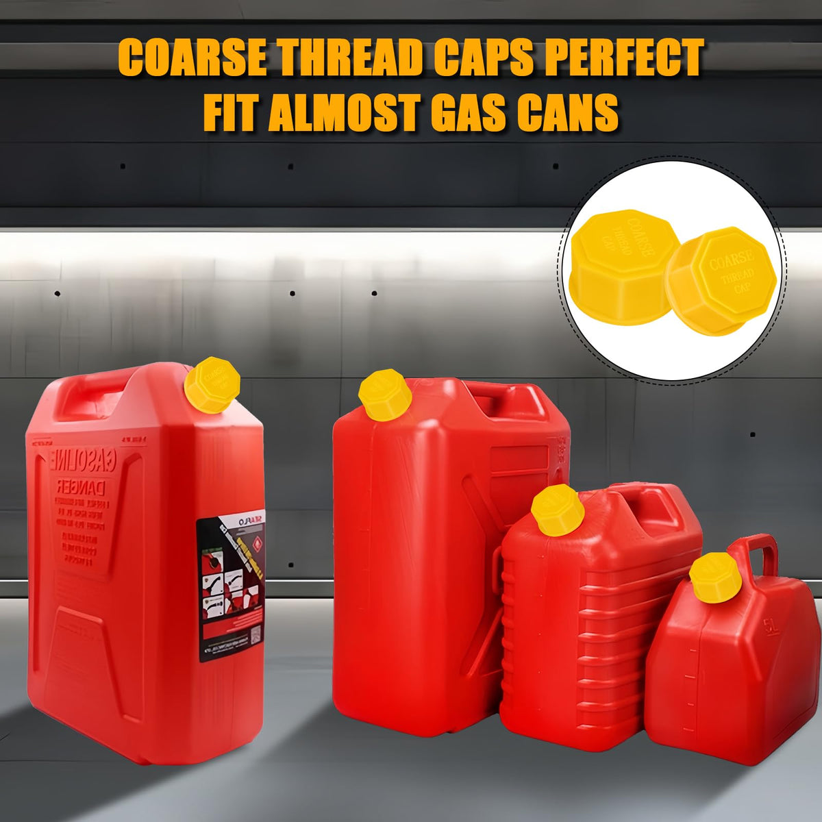 Gas Can Cap 5 Gallon Coarse Thread T1118