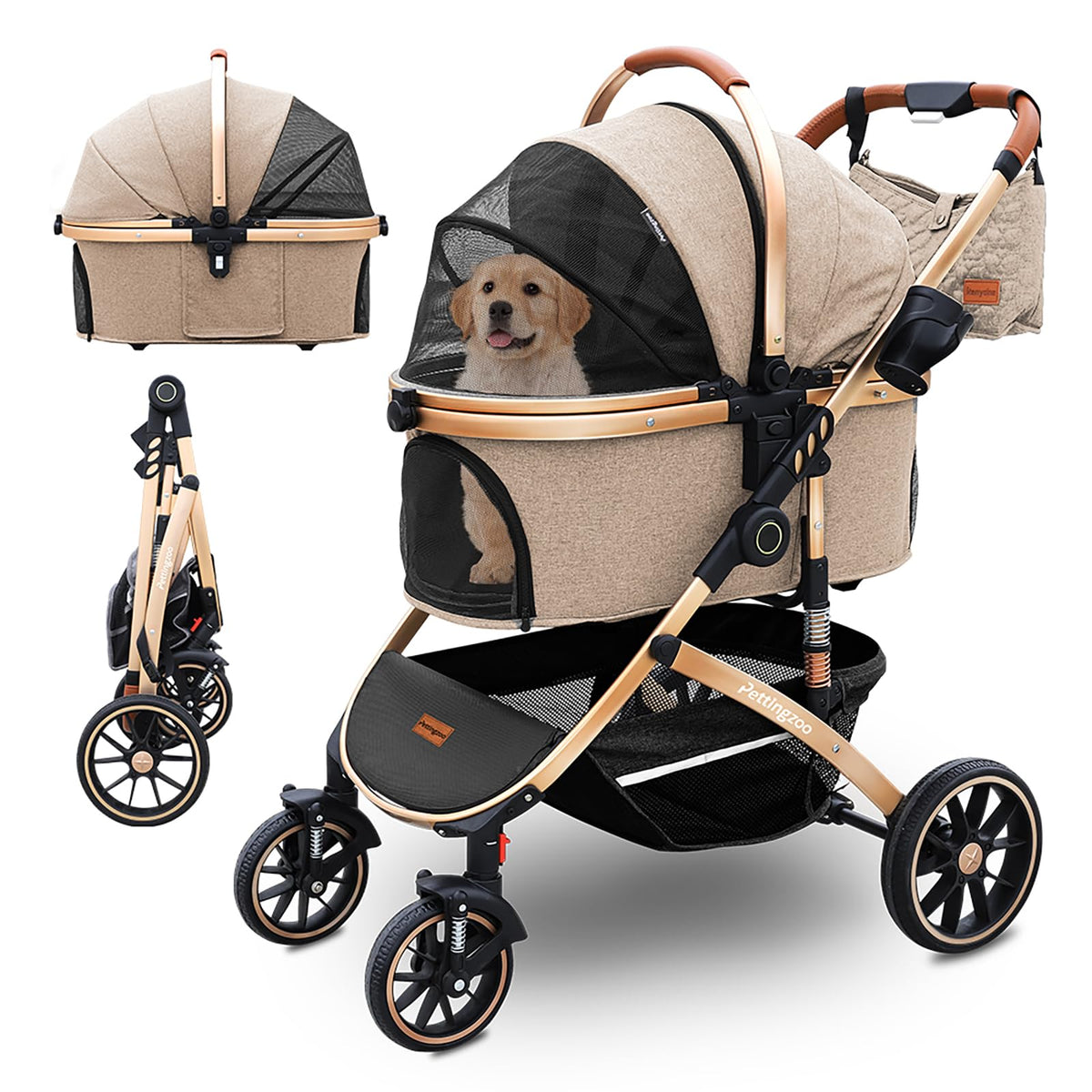 Dog Stroller with Removable Carrier X26741