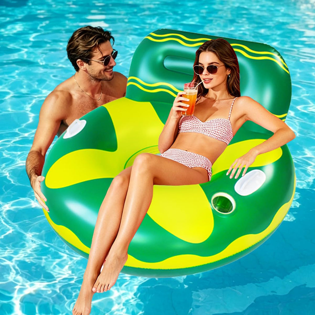 Pool Lounger Float with Cup Holder G695775