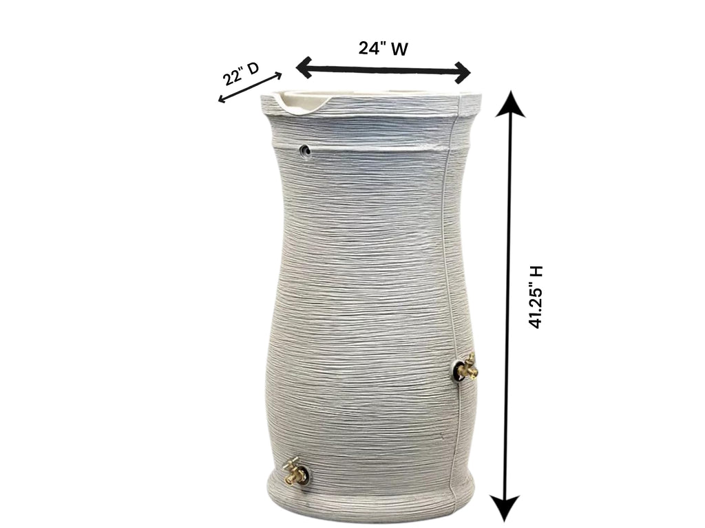 50 Gallon Sandstone Rain Barrel (2 Pack) V4245