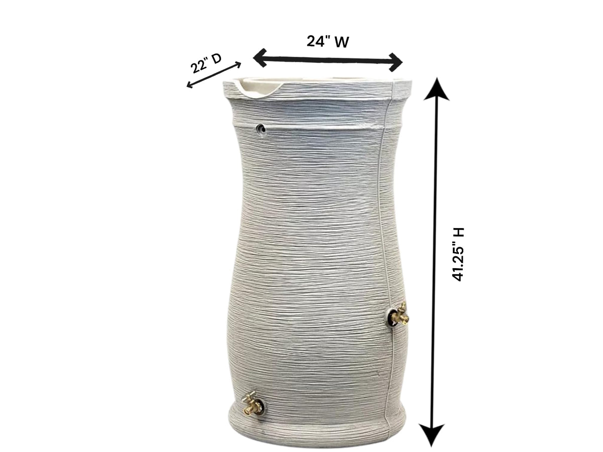 50 Gallon Sandstone Rain Barrel (2 Pack) V4245
