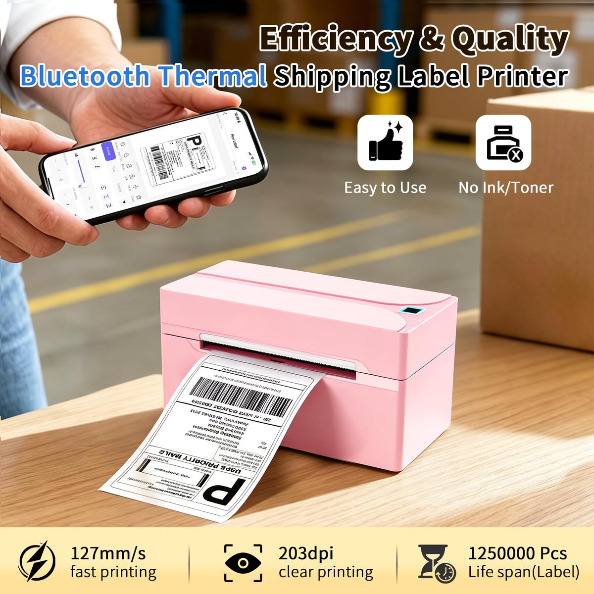 Bluetooth Thermal Label Printer P929029