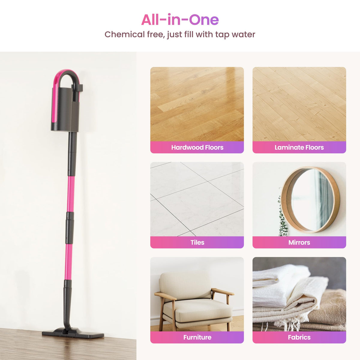 Steam Mop for Hard Floors D8844