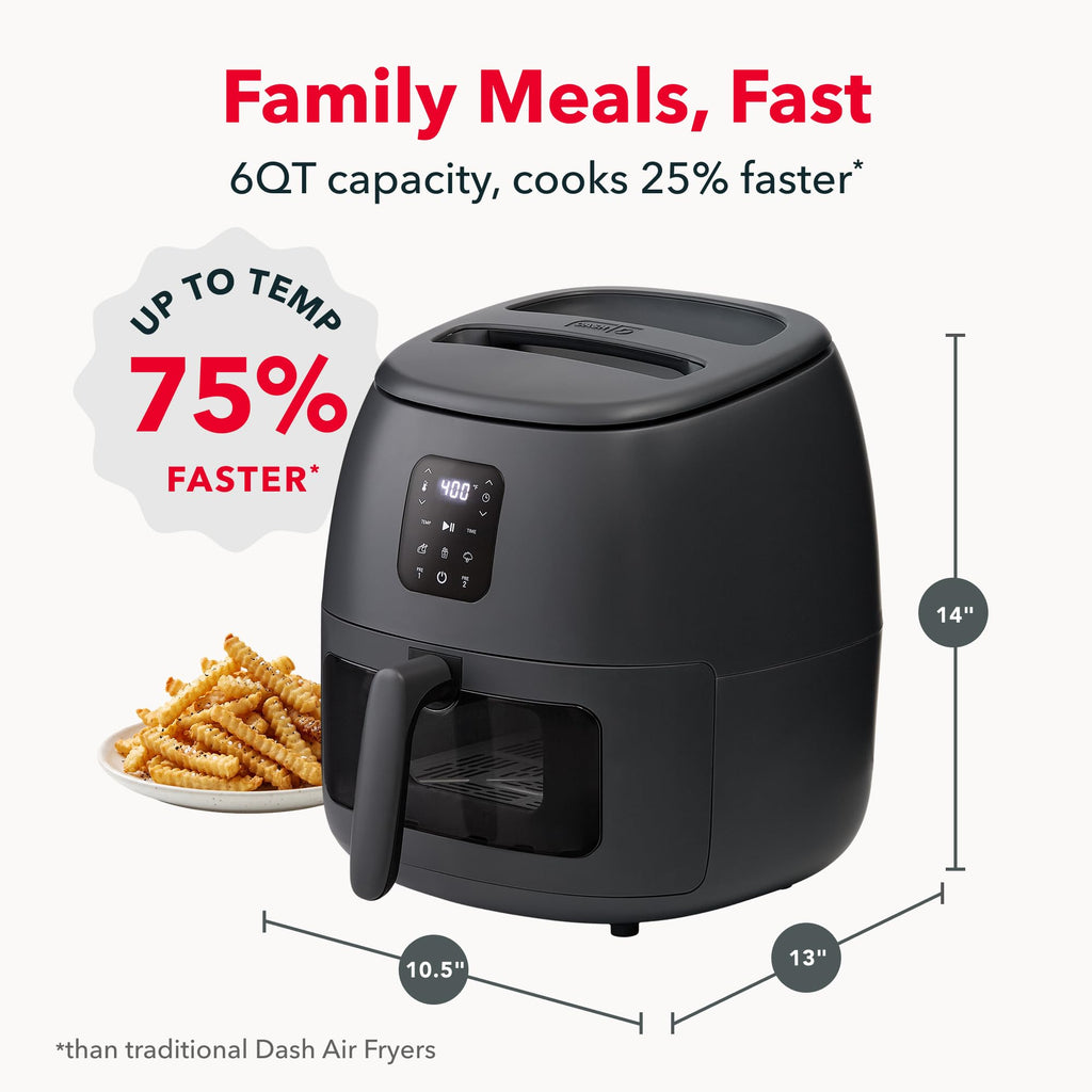 6 Quart Ceramic Nonstick Digital Air Fryer H53123
