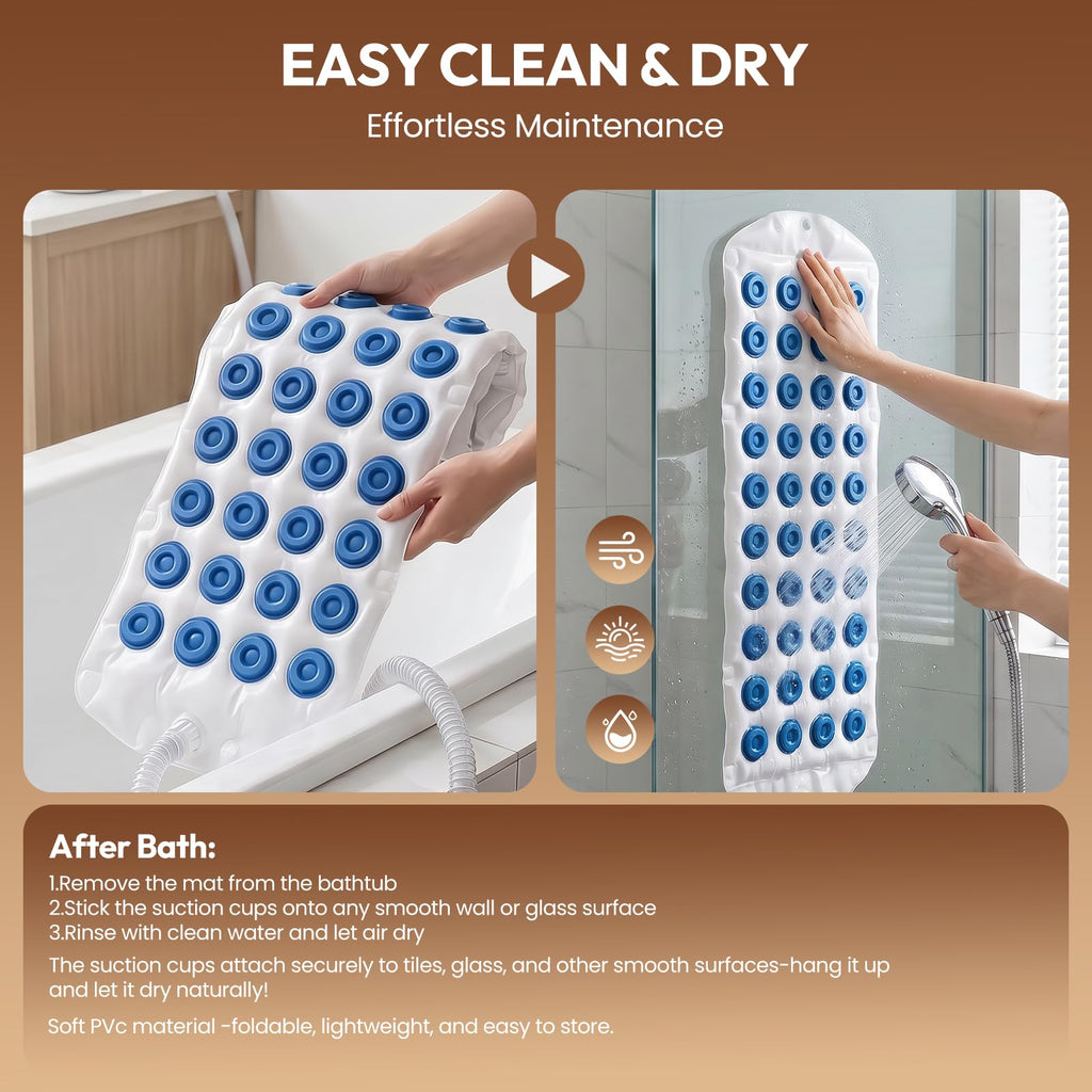Bubble Bath Mat with Heater Y90314