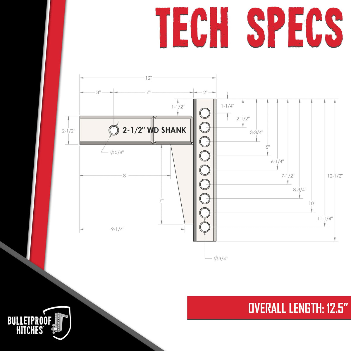 2.5" Weight Distribution Shank Y997858