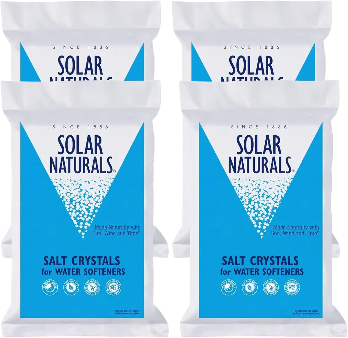 40 lb Natural Solar Salt Crystals Z6023