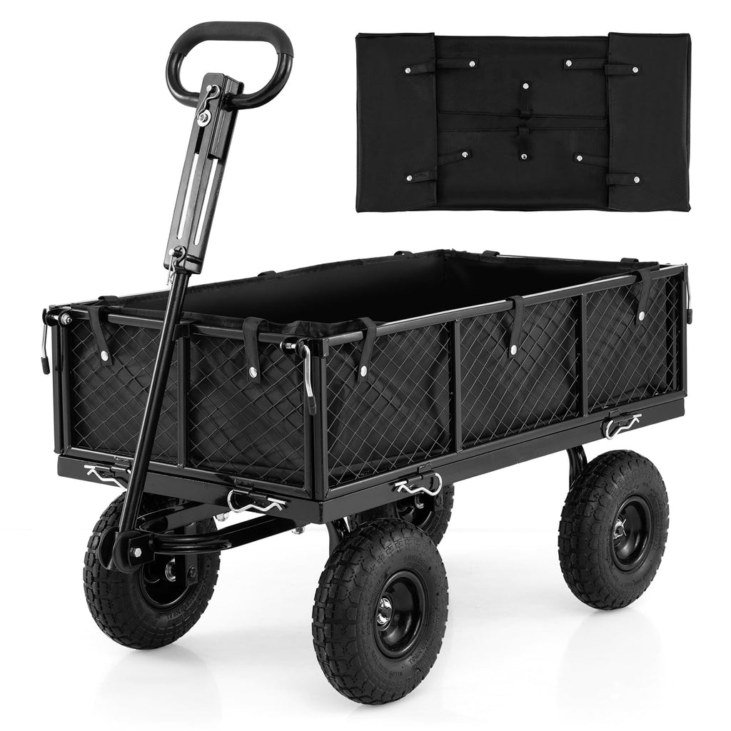 Heavy Duty Metal Garden Cart with Removable Liner H91877