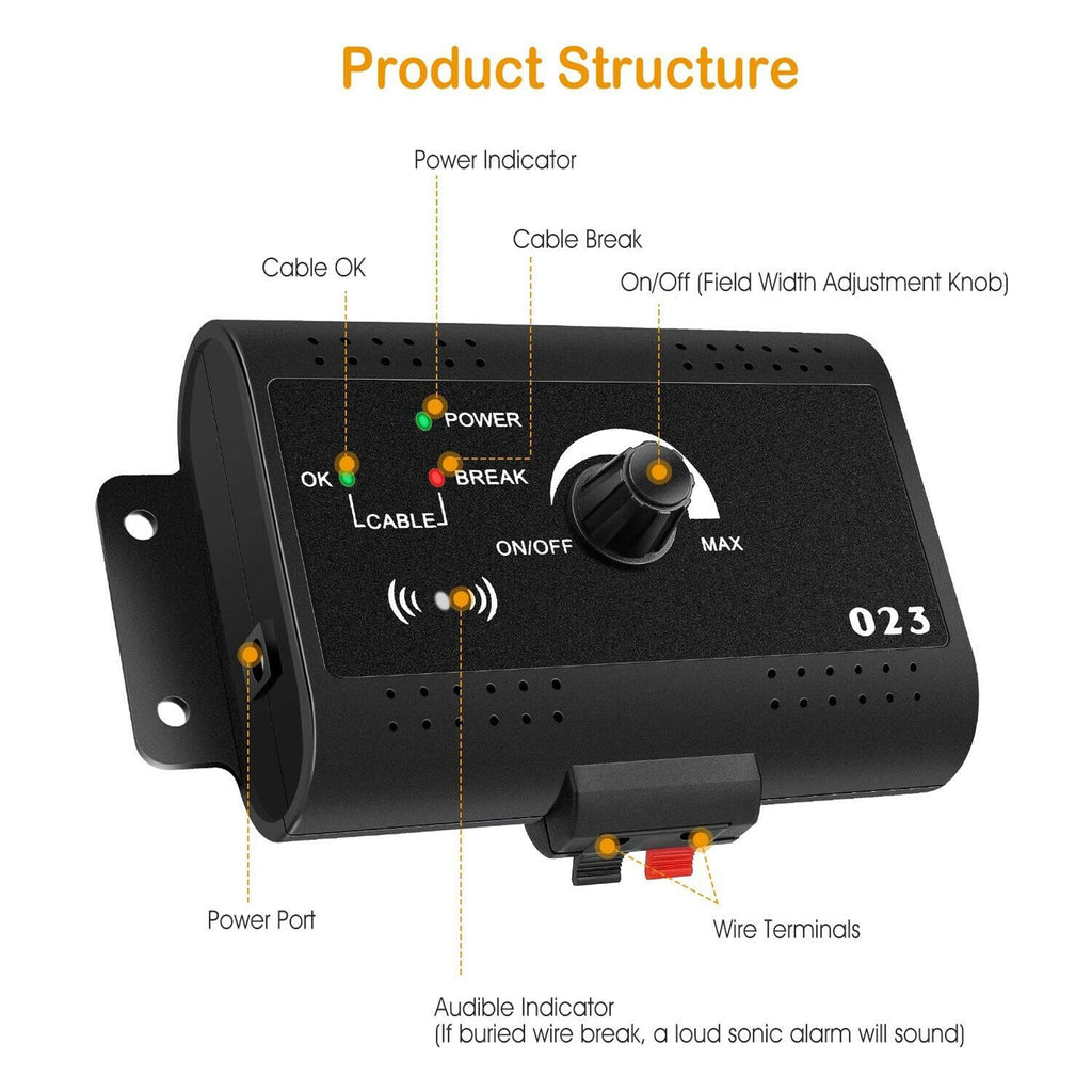 Wireless Electric Dog Fence System, In-ground/Aboveground Pet Containment System D18571