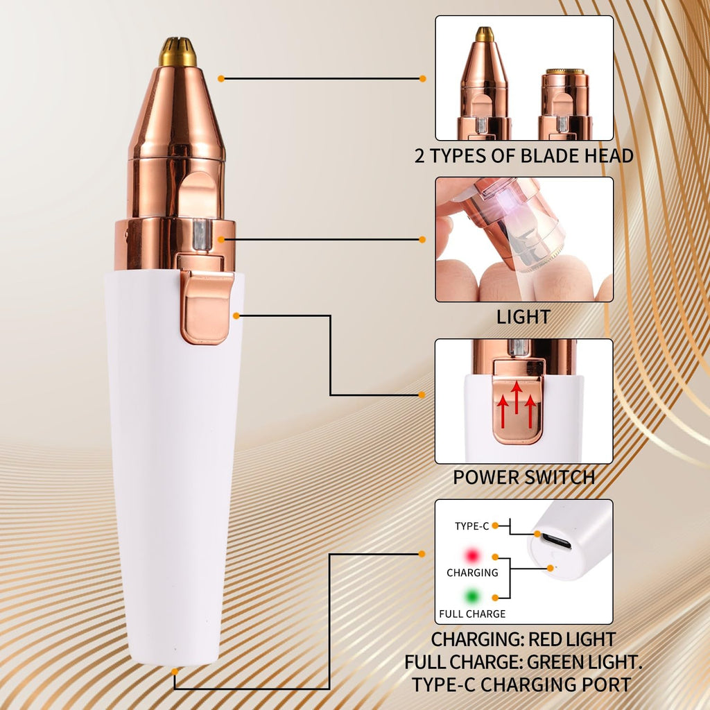 2-in-1 Electric Facial Hair Removal for Women G577382