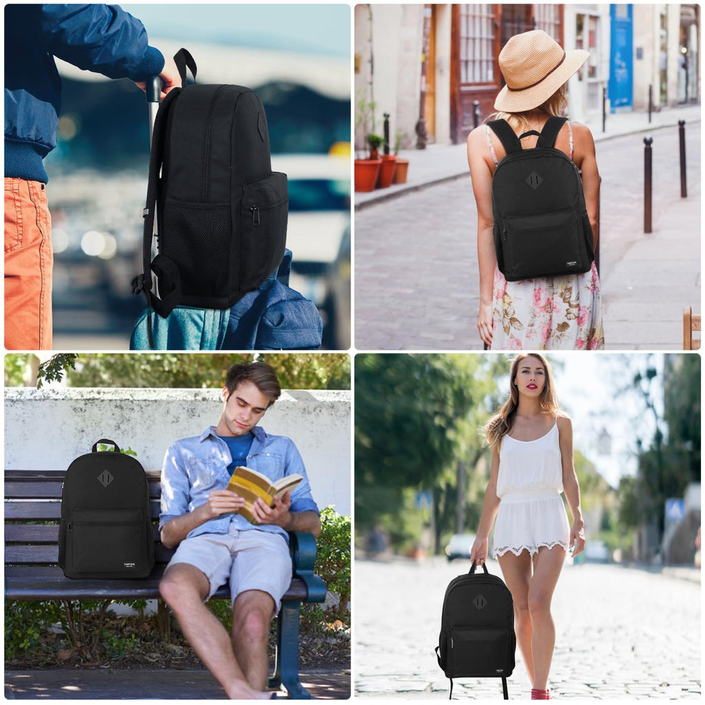 Black 15.6 Inch Laptop Backpack with USB Charger U812