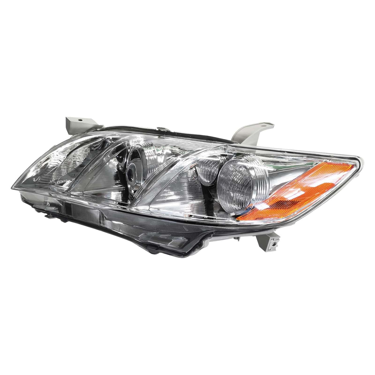 Chrome Clear Lens Projector Headlight Replacement Kit Pair of LH+RH S852