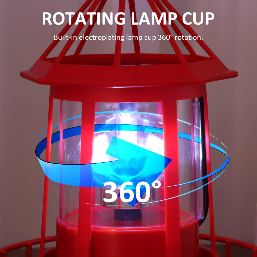 Solar Powered Lighthouse Statue Light N187