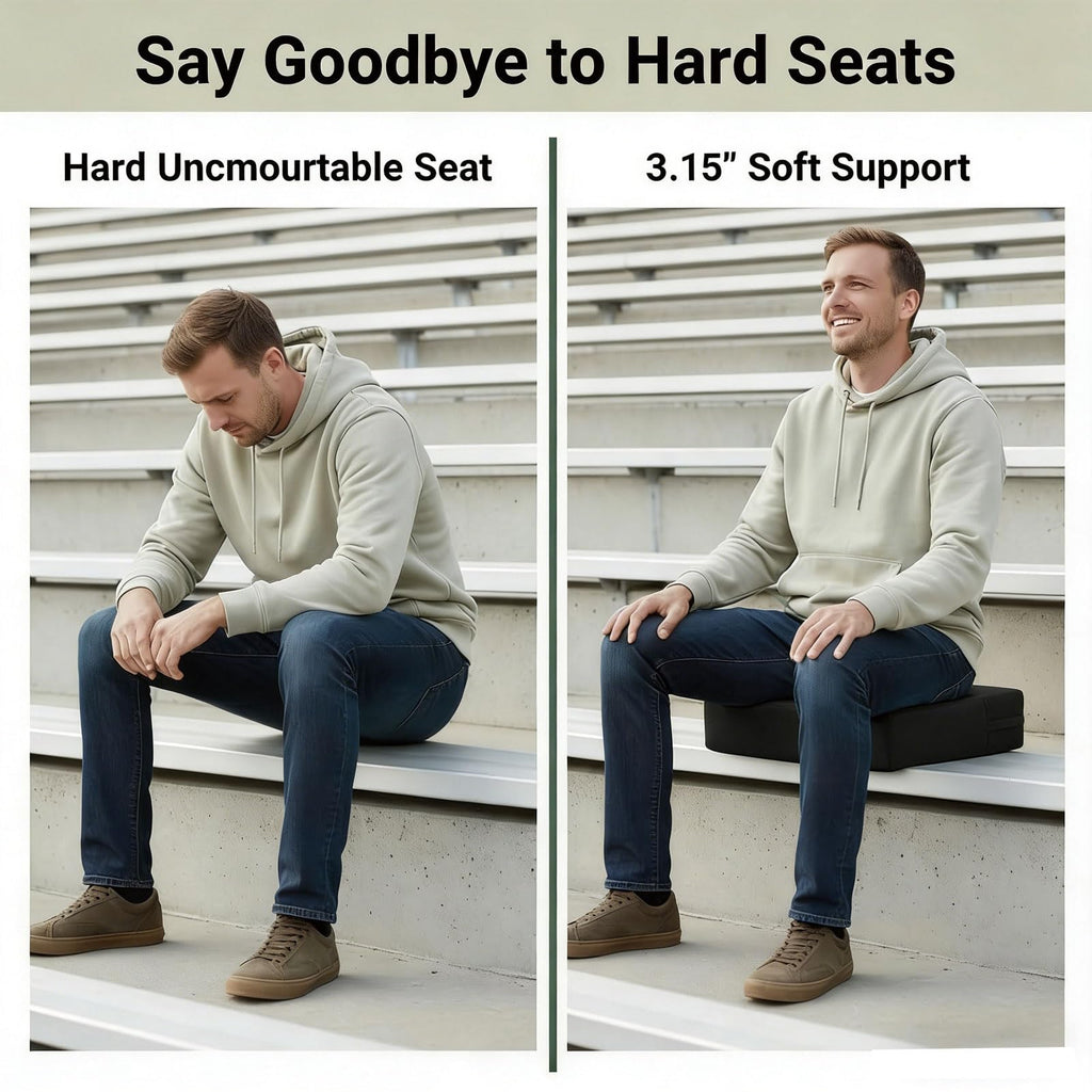 3.15 Inches Thick Portable Waterproof Stadium Seat Cushion D198859