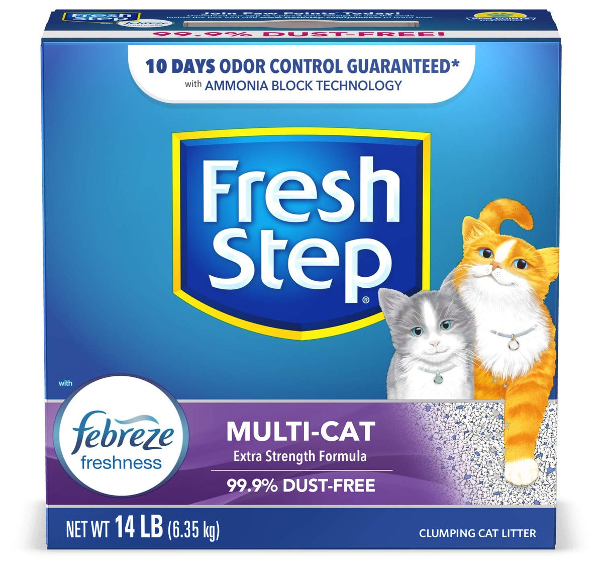Clumping Cat Litter Multi-Cat Odor Control 14 lbs Pack of 2 K120721