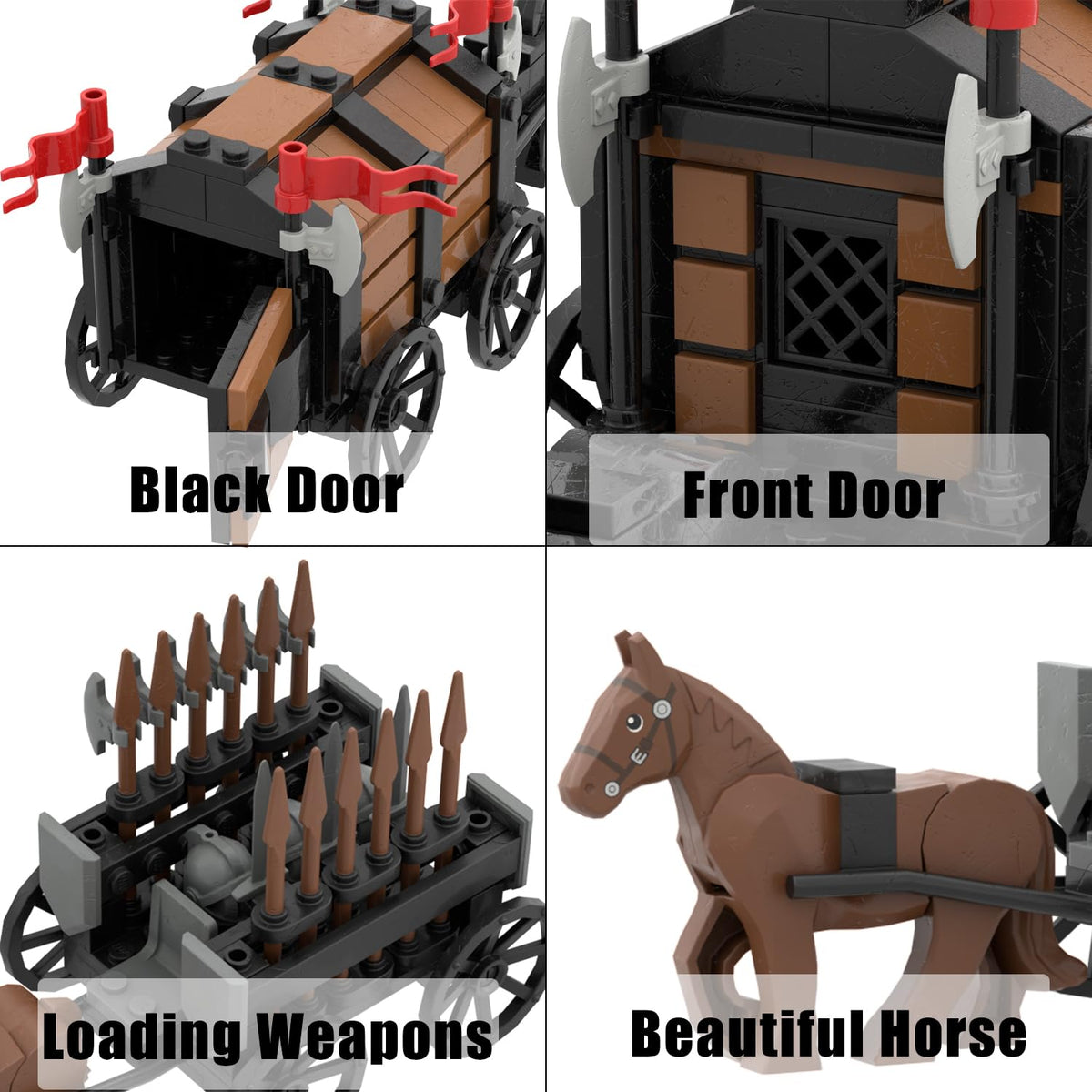 Medieval Carriage Building Blocks J35781
