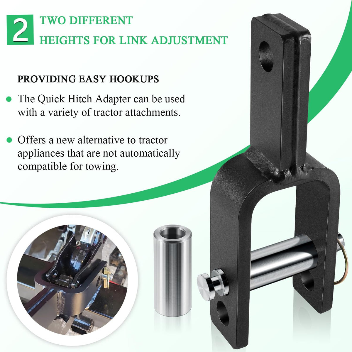 Quick Hitch Adapter with Adapter Sleeve Category 1 X601