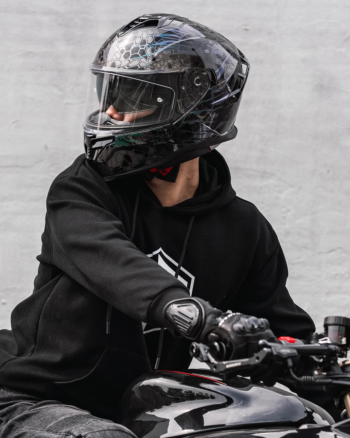 Motorcycle Helmet DOT ECE Dual Visor Full Face H97838
