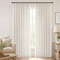 Extra Wide Pinch Pleated Curtains 90 Inches Long 2 Panels Set B865176
