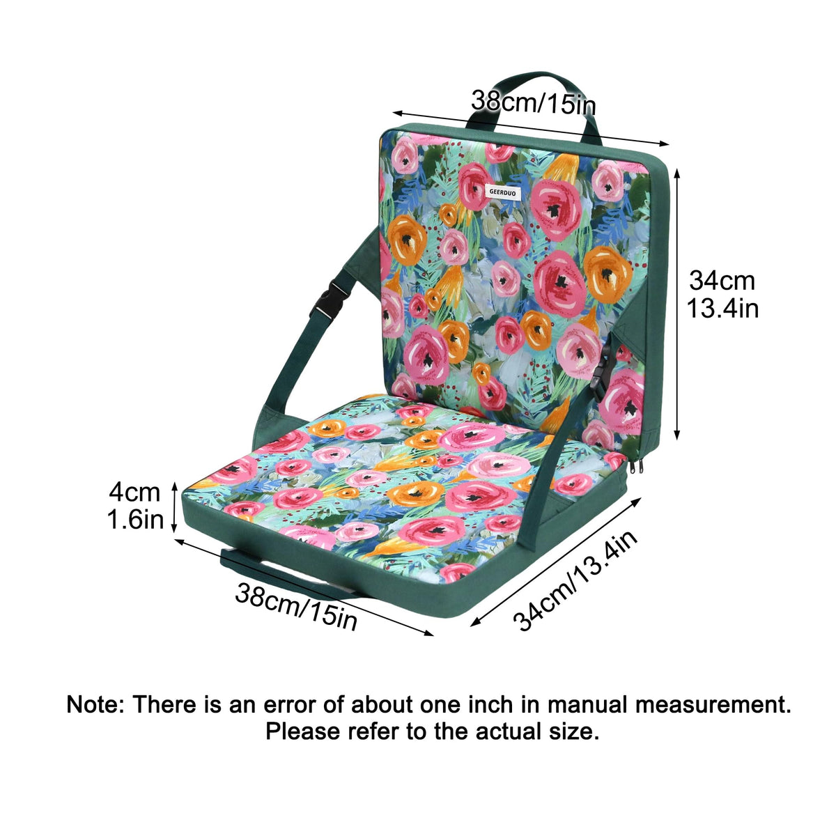 Portable Waterproof Stadium Seat Cushion with Back Support T5302