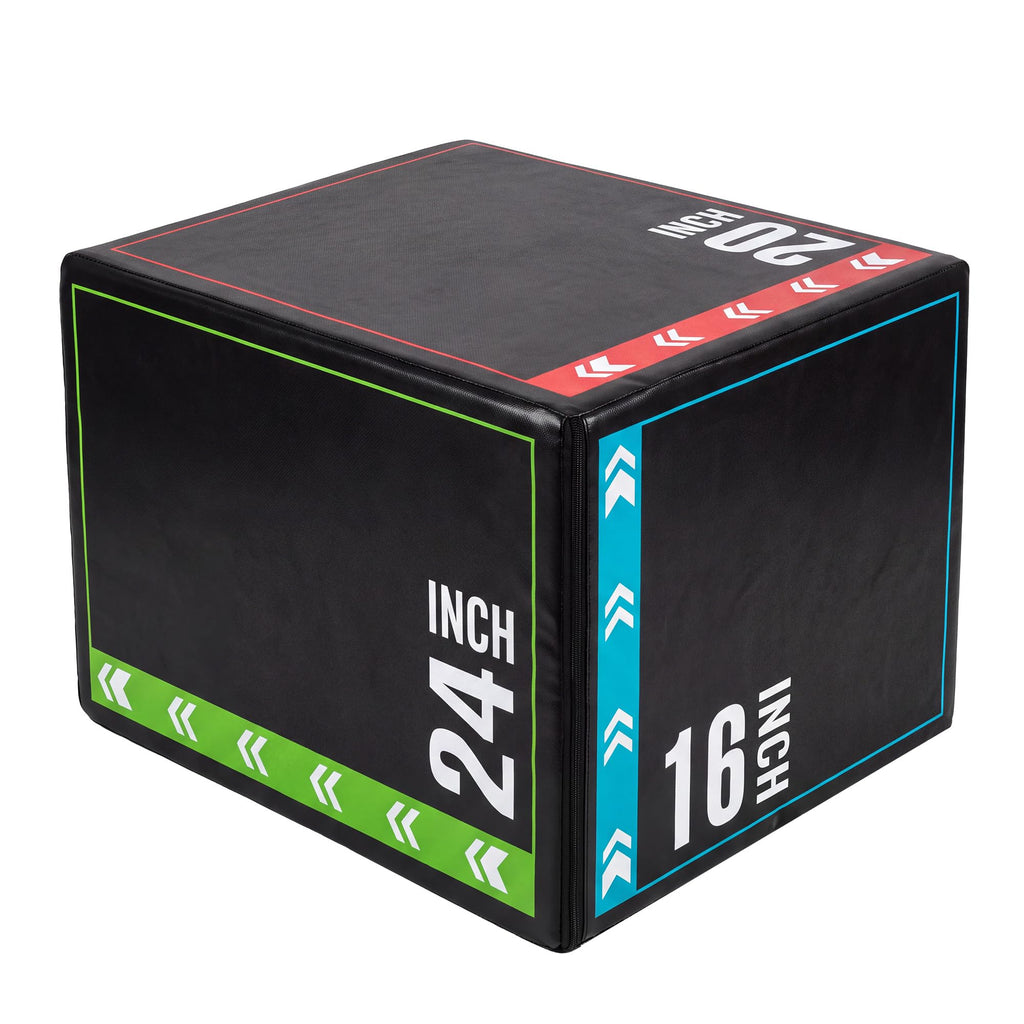 3 in 1 Plyometric Jump Box with Non-Slip Surface K765361