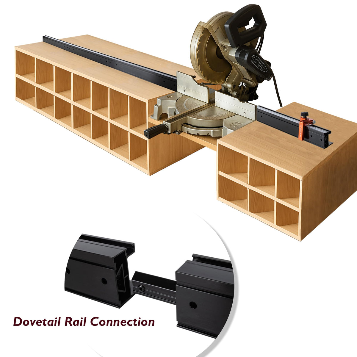 Miter Saw Fence System with Flip Stop M76390