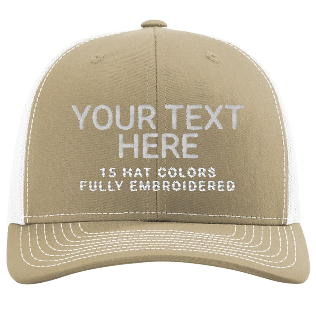 Custom Embroidered Adjustable Snapback Trucker Cap Black T95454