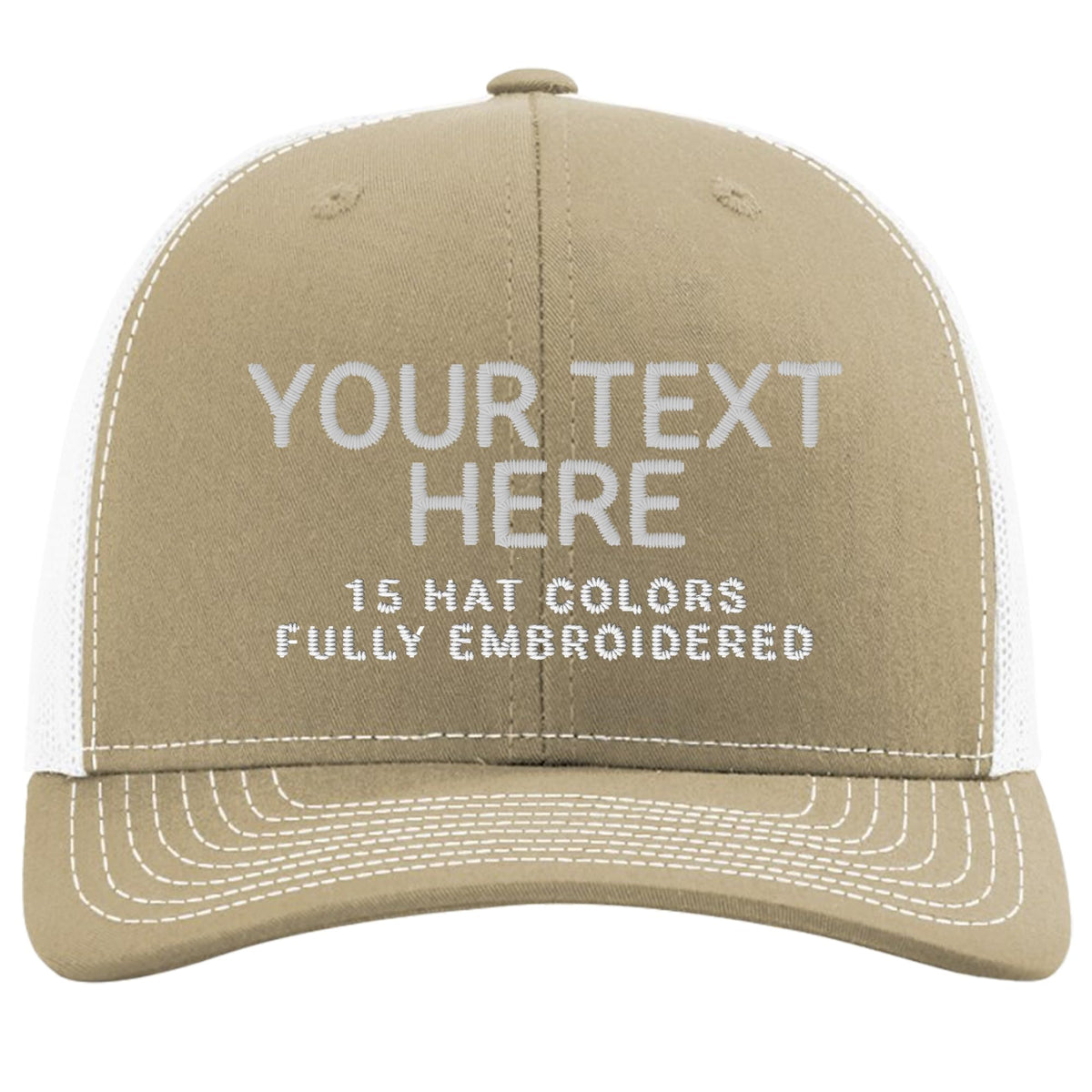 Custom Embroidered Adjustable Snapback Trucker Cap Black T95454