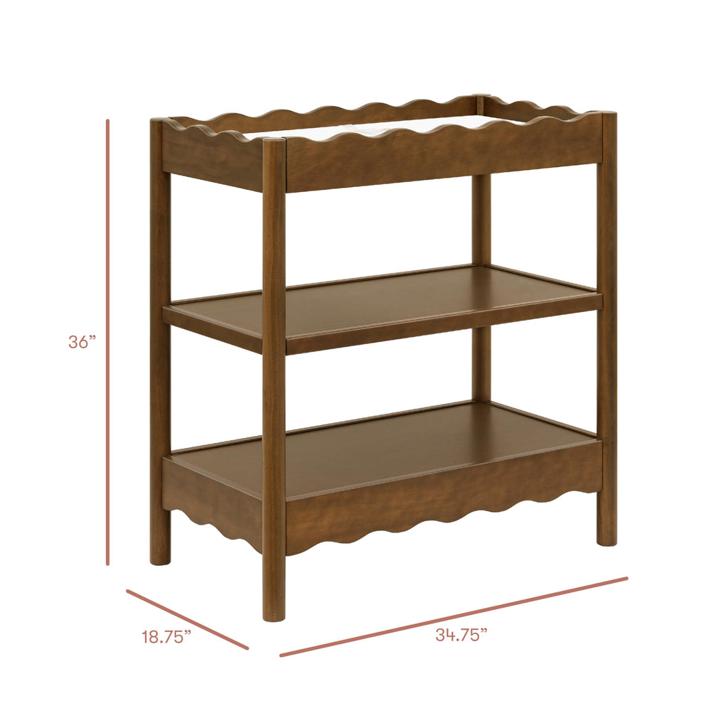 Changing Table in Natural Walnut U2784