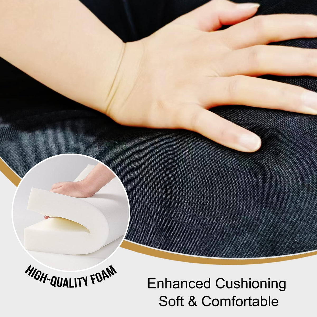 3.15 Inches Thick Portable Waterproof Stadium Seat Cushion D198859