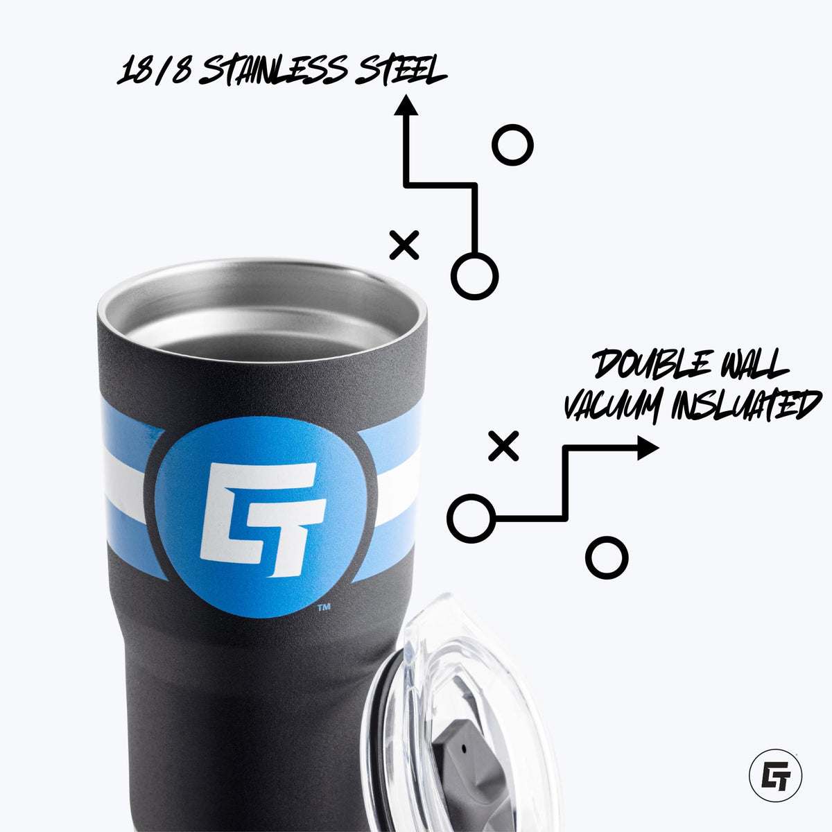 20oz Purple Stainless Steel Tumbler E415